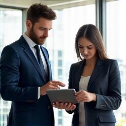 Professional financial advisor consulting with a client